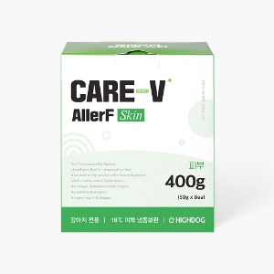 [케어브이] 알러프 스킨 400g 피부 알러지 처방식 동물병원 기호성좋은 화식사료 - 하이독